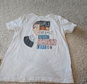 Girls With Dreams White Graphic Short Sleeve Tee
